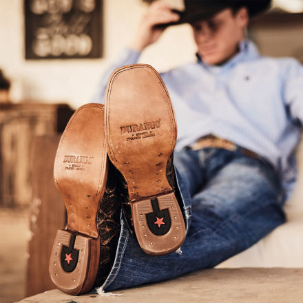 Durango Durango® Premium Exotics™ Dark Brown Pirarucu Western Boot