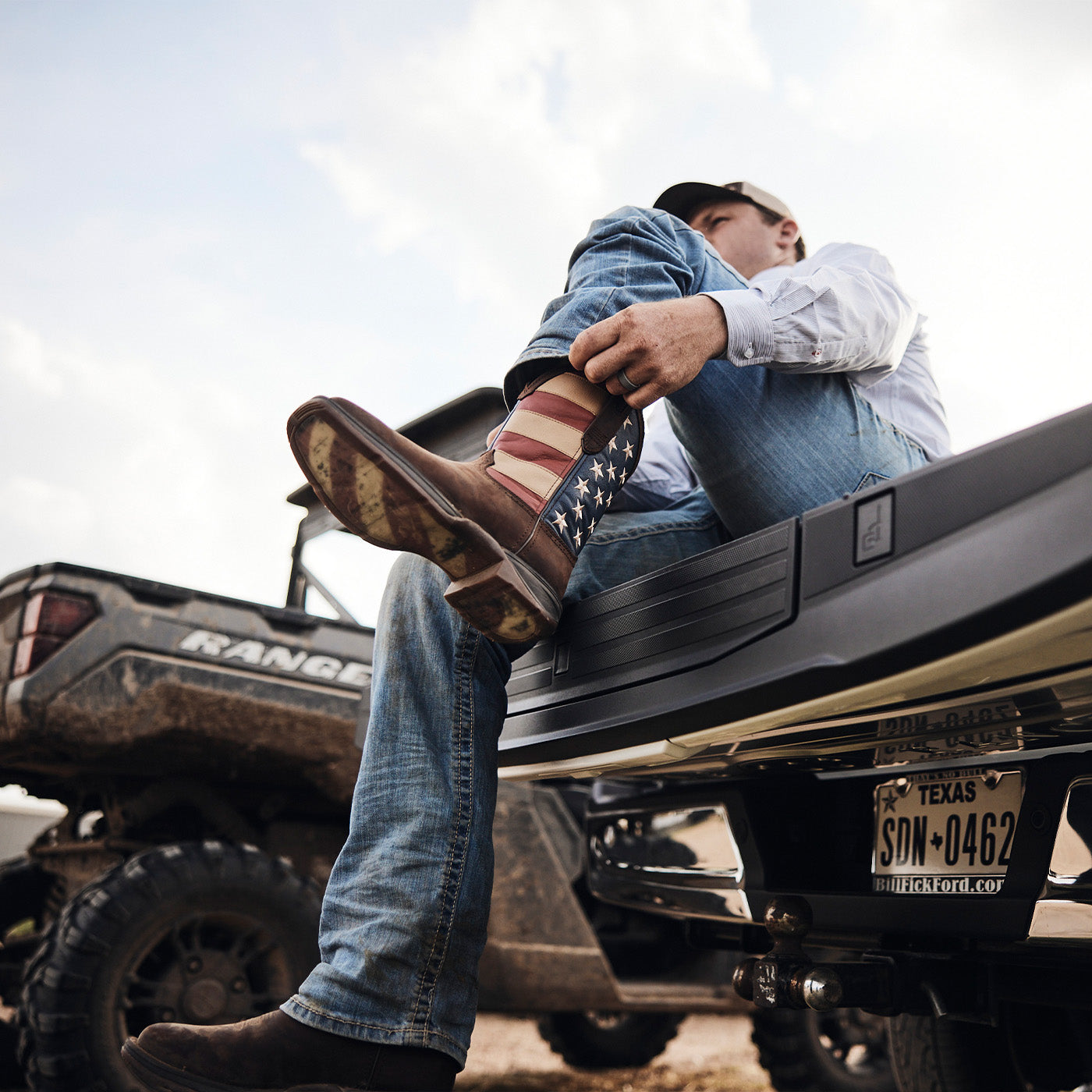 Durango Rebel™ by Durango® Patriotic Pull-On Western Flag Boot