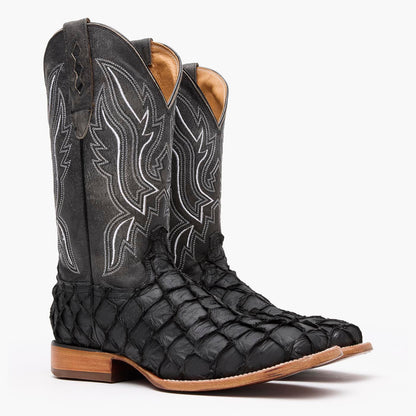 Durango Durango® Premium Exotics™ Matte Black Pirarucu Western Boot