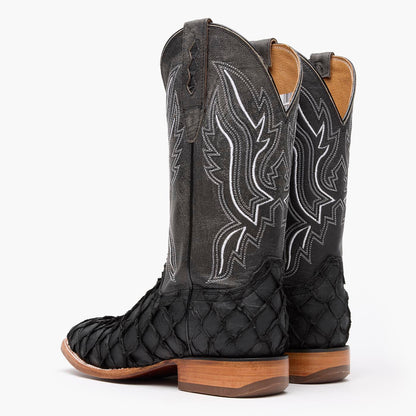 Durango Durango® Premium Exotics™ Matte Black Pirarucu Western Boot
