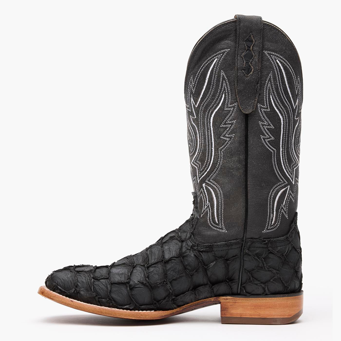 Durango Durango® Premium Exotics™ Matte Black Pirarucu Western Boot