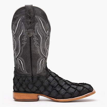Durango Durango® Premium Exotics™ Matte Black Pirarucu Western Boot