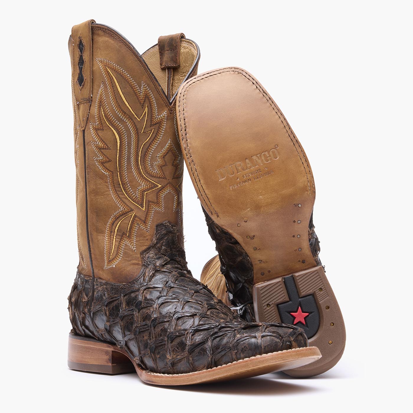 Durango Durango® Premium Exotics™ Dark Brown Pirarucu Western Boot