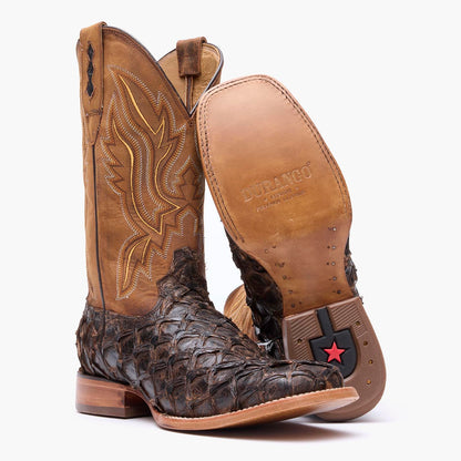 Durango Durango® Premium Exotics™ Dark Brown Pirarucu Western Boot