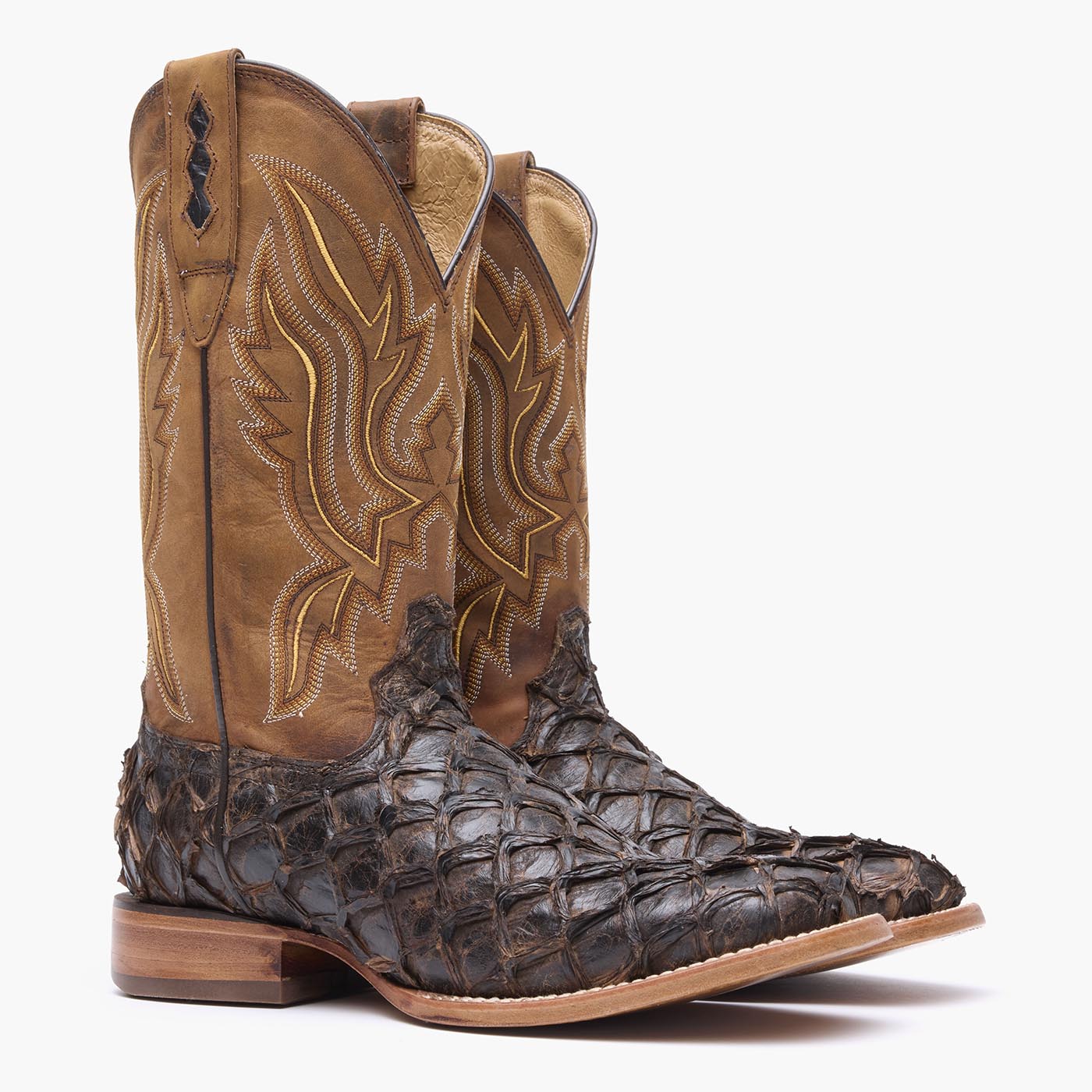 Durango Durango® Premium Exotics™ Dark Brown Pirarucu Western Boot