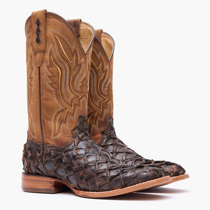 Durango Durango® Premium Exotics™ Dark Brown Pirarucu Western Boot