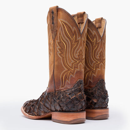 Durango Durango® Premium Exotics™ Dark Brown Pirarucu Western Boot