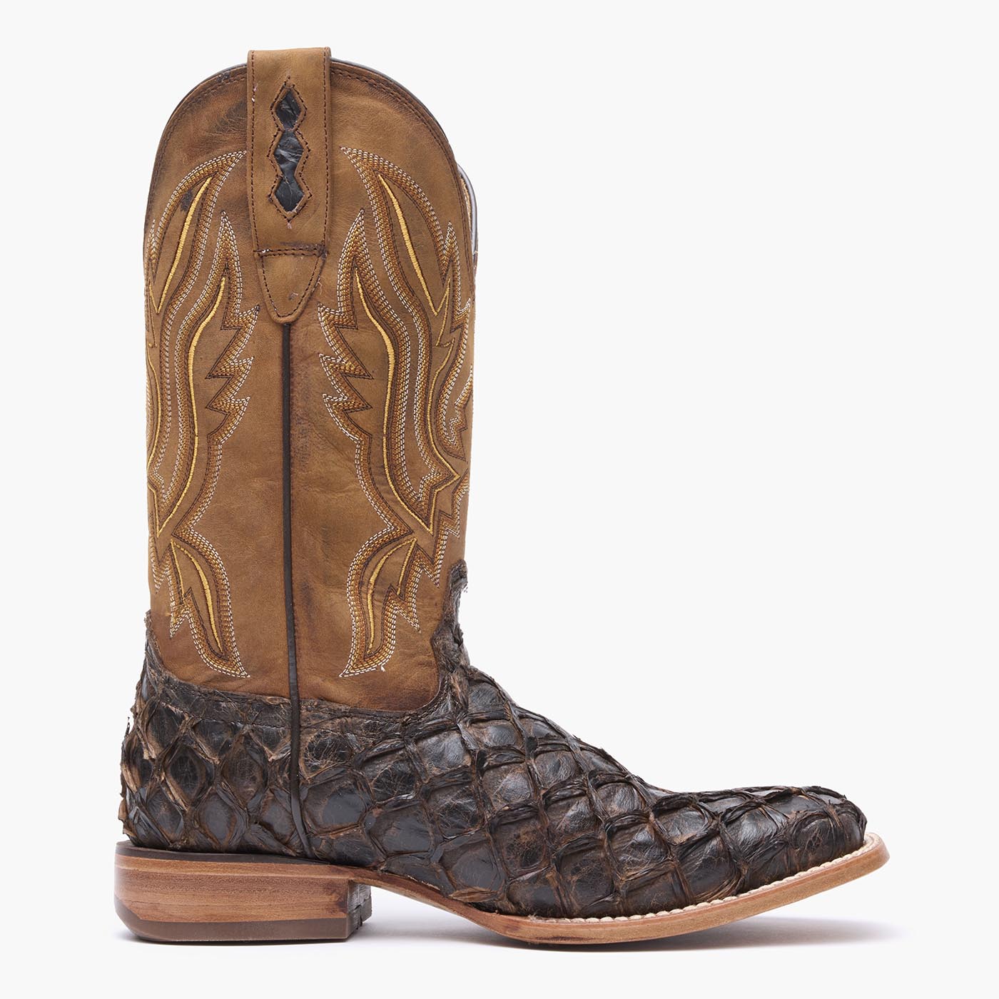 Durango Durango® Premium Exotics™ Dark Brown Pirarucu Western Boot