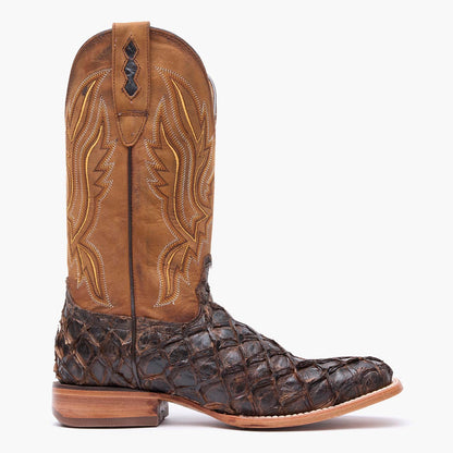 Durango Durango® Premium Exotics™ Dark Brown Pirarucu Western Boot