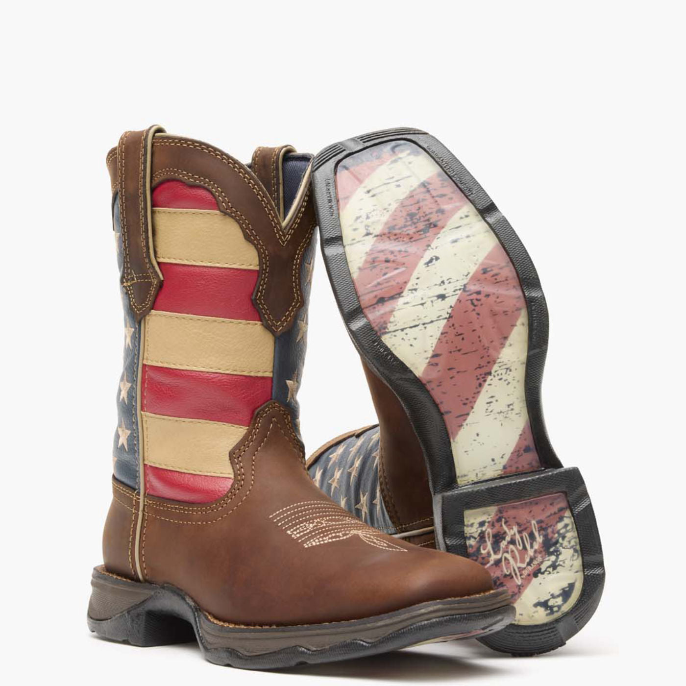 Durango Lady Rebel by Durango® Patriotic Women's Pull-On Western Flag Boot
