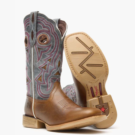 Durango Durango® Lady Rebel Pro™ Women's Golden Brown & Periwinkle Western Boo
