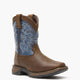 Dark Brown and Blue