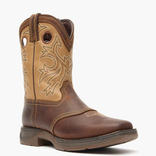Durango Lil’ Rebel by Durango® Big Kids Brown Tan Western Boot