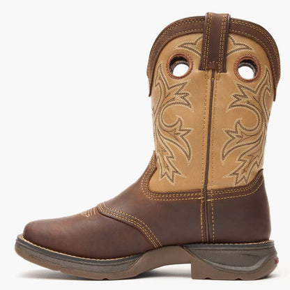 Durango Lil’ Rebel by Durango® Big Kids Brown Tan Western Boot