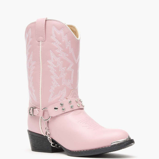 Durango Lil' Durango® Big Kid Pink Rhinestone Western Boot