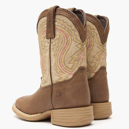 Durango Durango® Lil' Rebel Pro™ Big Kids' Coffee and Bone Western Boot