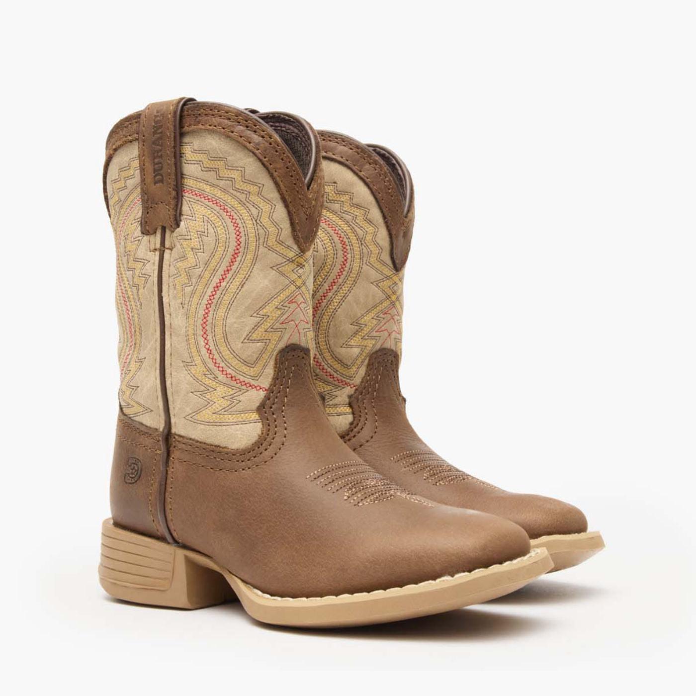 Durango Durango® Lil' Rebel Pro™ Big Kids' Coffee and Bone Western Boot