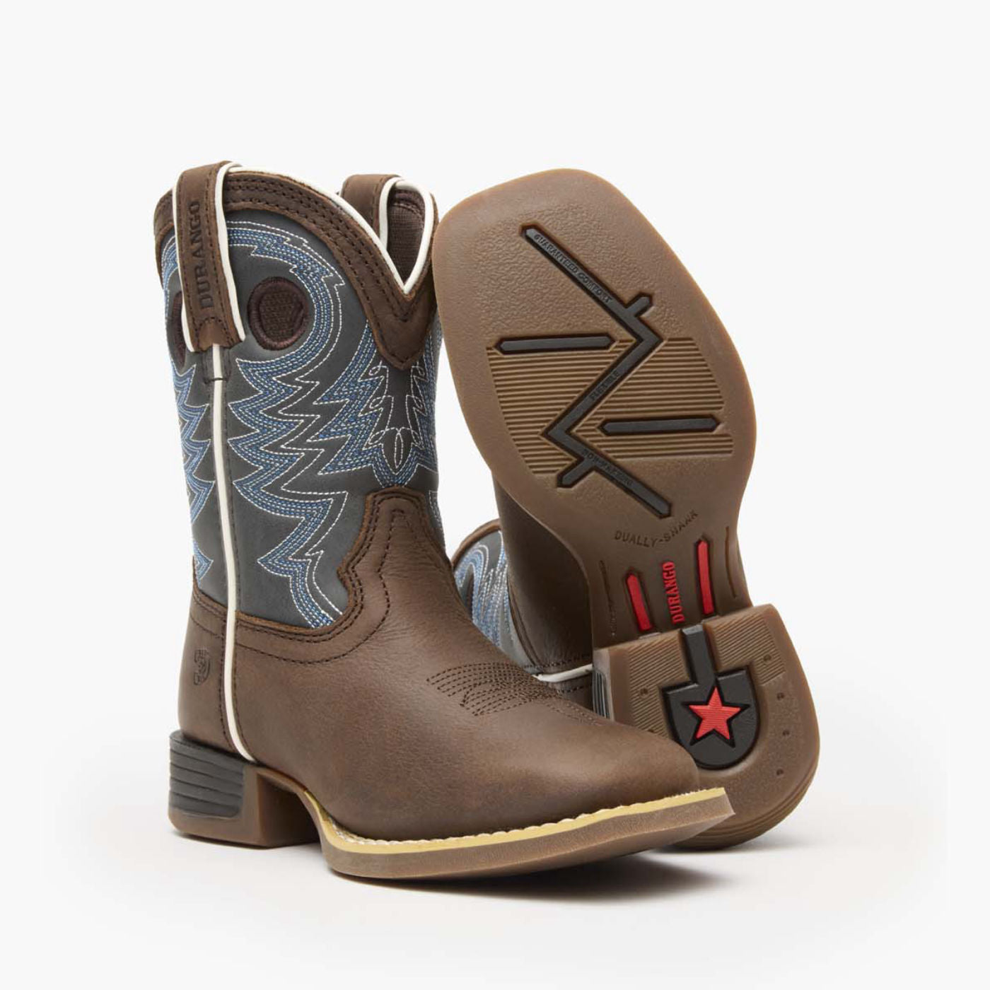 Durango Durango® Lil' Rebel Pro™ Big Kid's Blue Western Boot