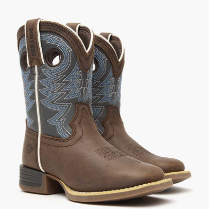 Durango Durango® Lil' Rebel Pro™ Big Kid's Blue Western Boot