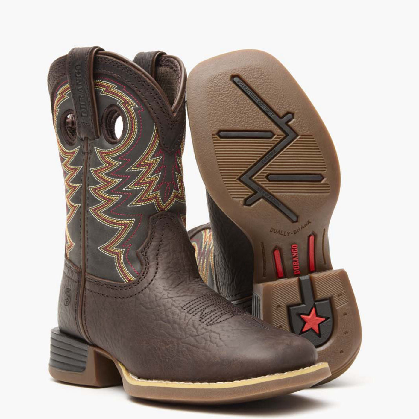 Durango Durango® Lil' Rebel Pro™ Big Kid's Brown Western Boot