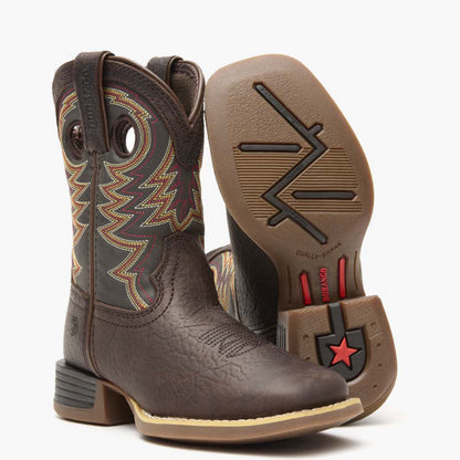 Durango Durango® Lil' Rebel Pro™ Big Kid's Brown Western Boot