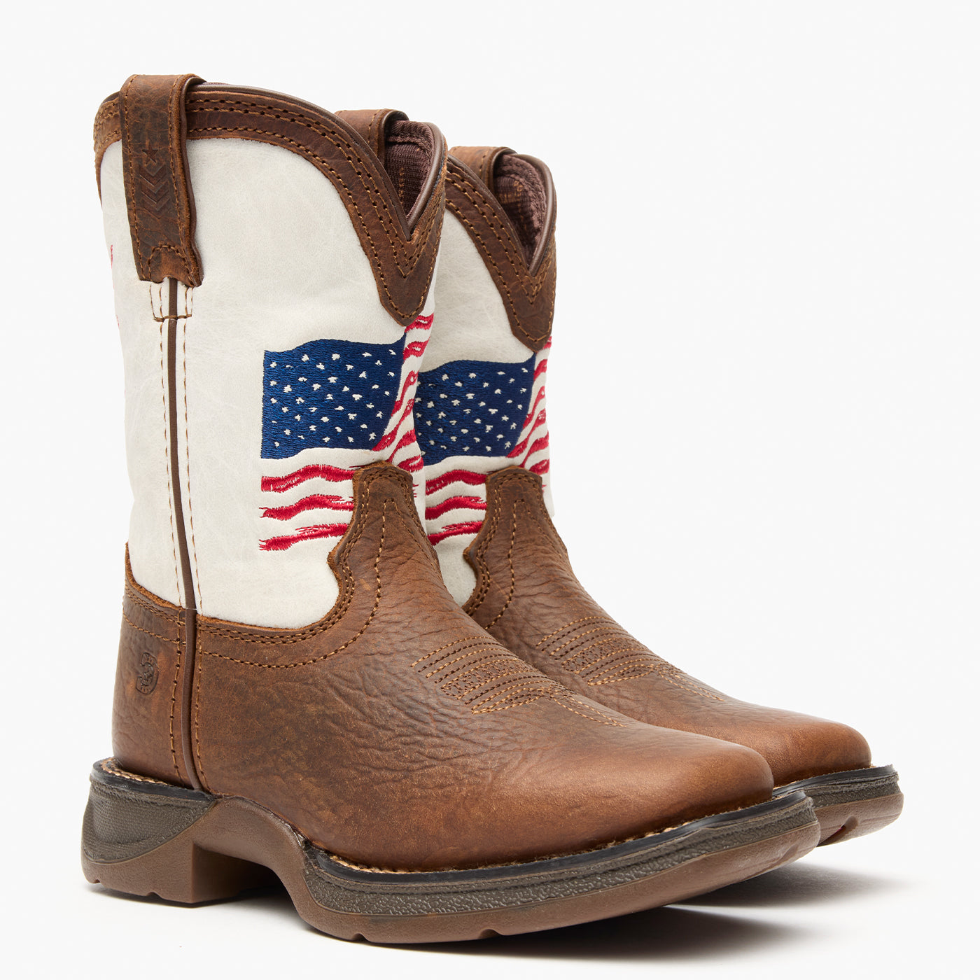 Durango Lil' Rebel™ by Durango® Big Kids Distressed Flag Western Boot
